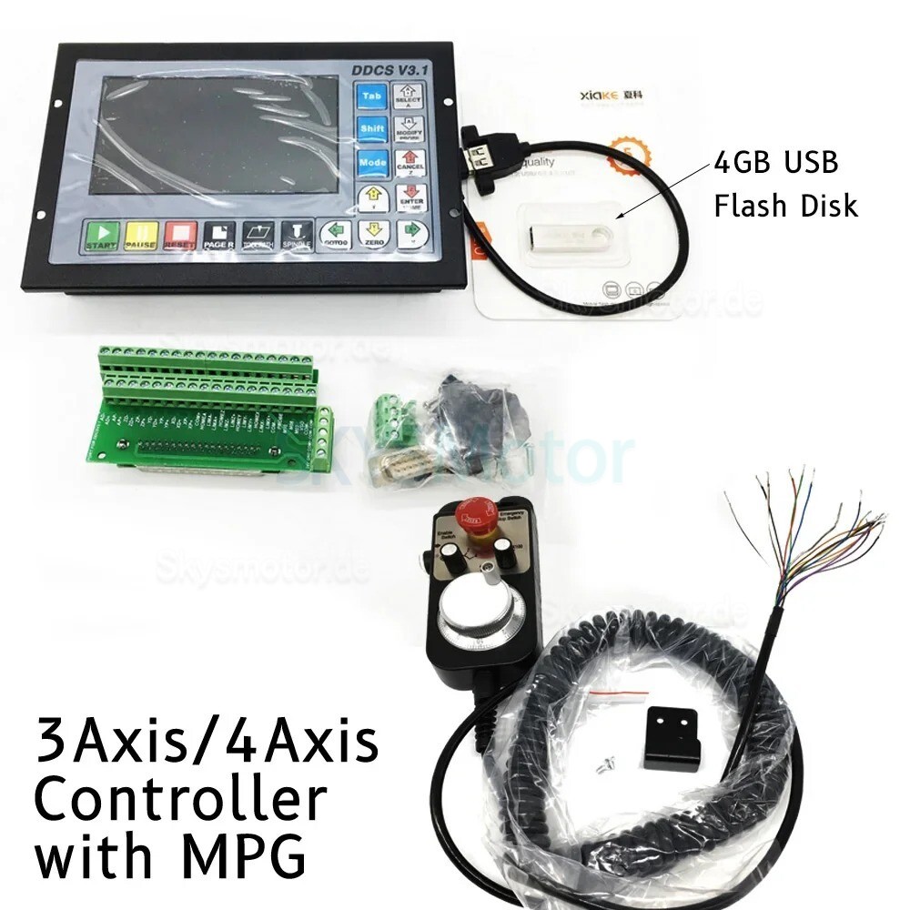 CNC-Steuerungen DDCS V3.1 3-Achsen / 4-Achsen Elektronische numerische Standalone-Steuerung
