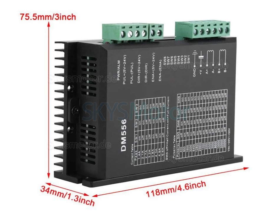 Mini Kugelgewindetrieb Lineartisch Motorisiert DXG-YR60+SFU1605 mit 1,2/2/3 Nm Nema 23 Schrittmotor & Treiber-Kit