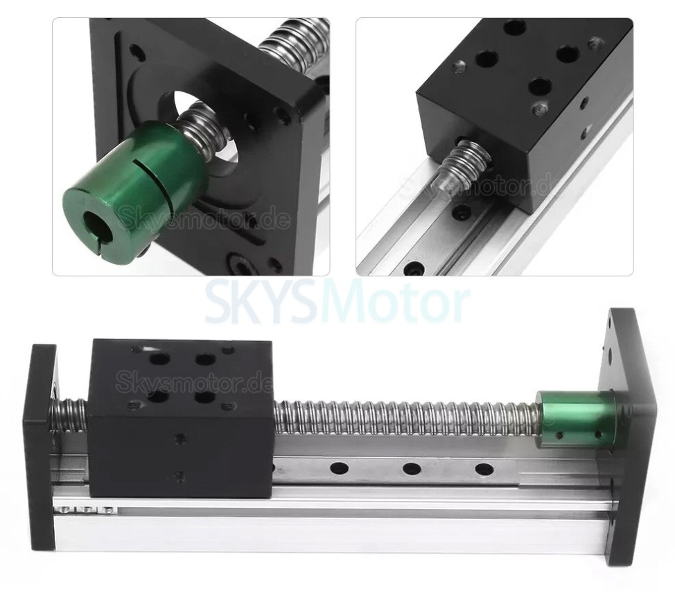 Mini Lineartisch OSP001606 CNC Kugelgewindetriebmodul mit Einzelf&uuml;hrungsschiene und Neme 23 Schrittmotor