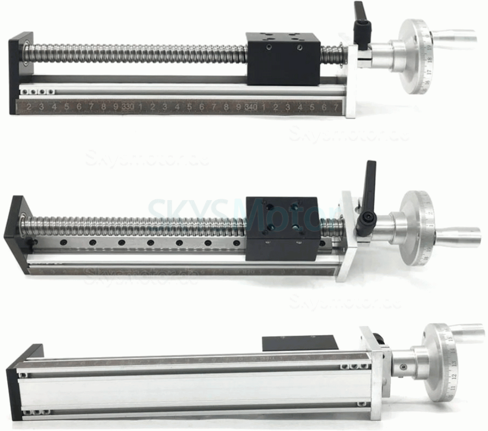 Mini Manuelle Linearf&uuml;hrung DXG6042 CNC Linearmodul mit Handrad