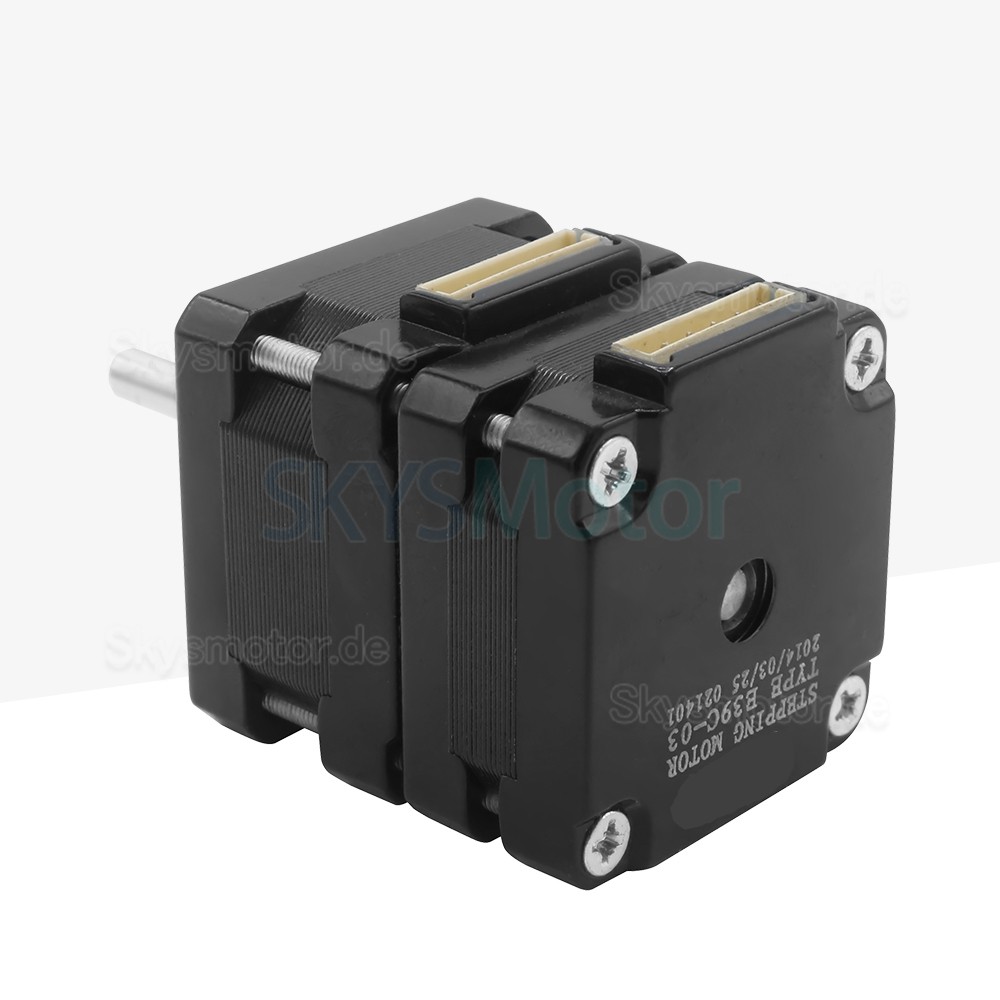 Nema 16 Doppelachsen Mehrschicht Schrittmotor TQE39C-05 1,8 Grad 0,4 A 10,4 V 200 mN.m 2 Phasen
