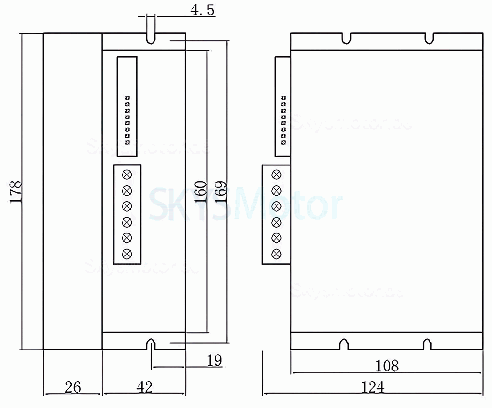3-Phasen Schrittmotortreiber EC3522 2,2&ndash;5A 110&ndash;220V AC f&uuml;r Nema34 86mm Schrittmotor