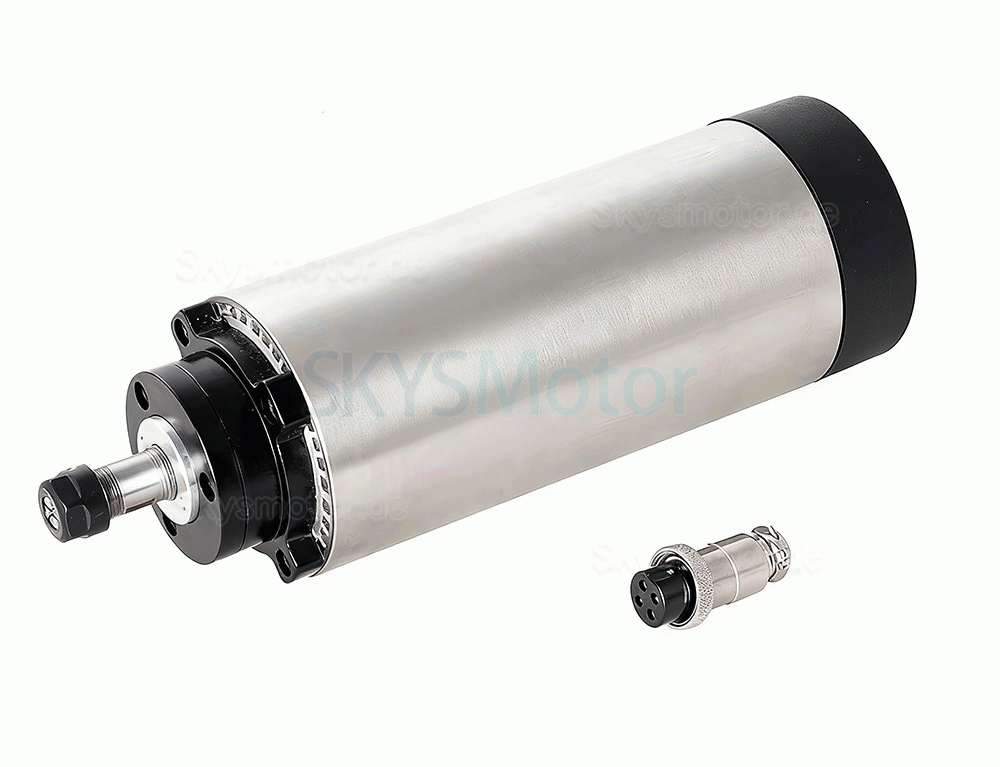 1,5kW 110V/220V luftgek&uuml;hlter CNC Spindelmotor Bausatz OSP001696 mit Spindelantrieben (Frequenzumrichter) und 13 ER11-Spannzangen