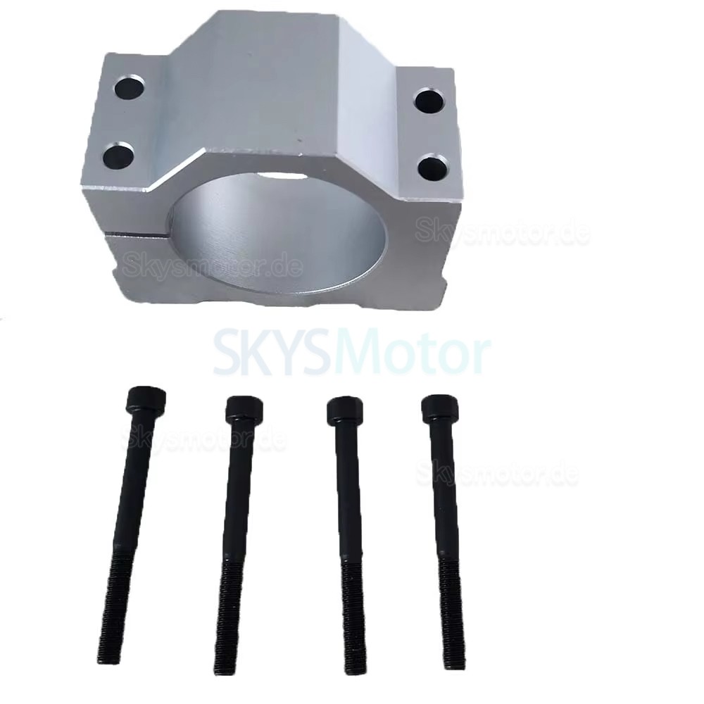 800W CNC-Spindelmotor-Kit, luftgekühlt, 20000 U/min, ER16-Spannzangenspindelmotor, Stromversorgung, Drehzahlregler for CNC-Fräser Wärmeableitung(800W Drill Braket