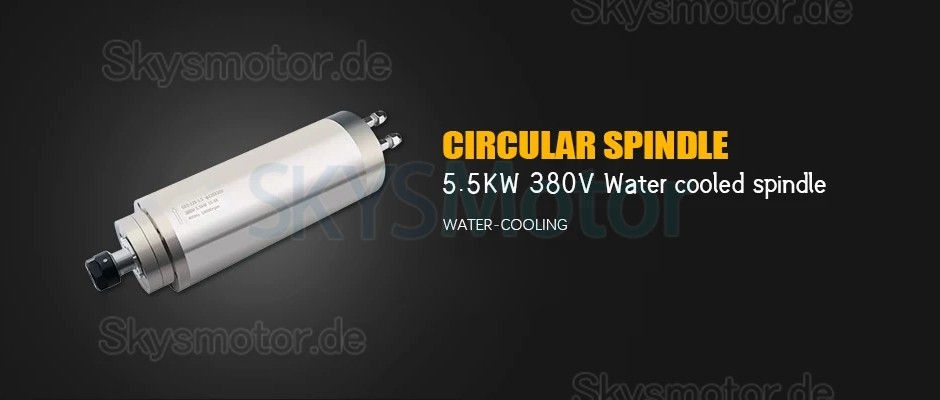5,5KW Wassergekühlter CNC Spindelmotor OSP001429 220V/380V 24000U/min ER25 Spannzange