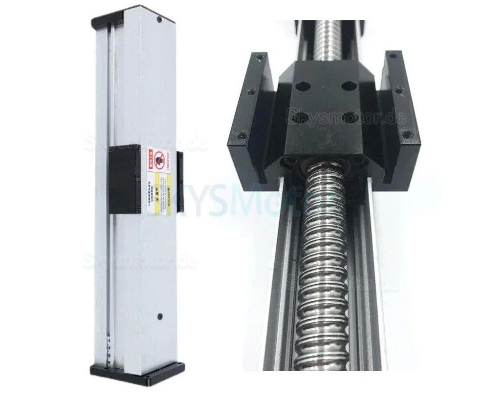 Vollst&auml;ndig gekapseltes, wasserdichtes Kugelgewindetrieb-CNC-Schlitten-Kit OSP001614 mit NEMA 23-Schrittmotor + HB8080C-Treiber