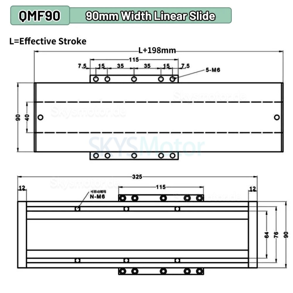 Vollst&auml;ndig gekapseltes, wasserdichtes Kugelgewindetrieb-CNC-Schlitten-Kit OSP001614 mit NEMA 23-Schrittmotor + HB8080C-Treiber