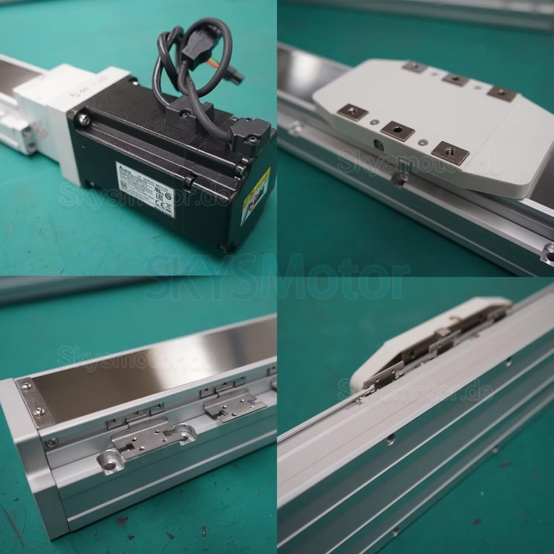 Doppelschienen-Linearmodul, Linearführungsantrieb FCH60 50–1000 mm mit 400 W Servomotor