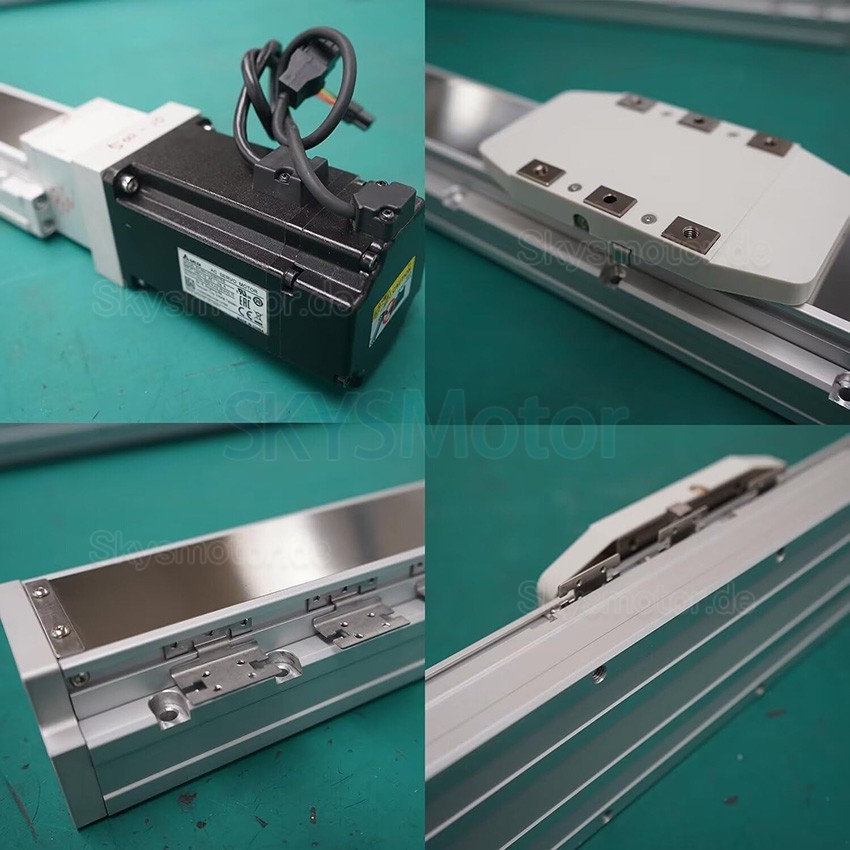 Doppelschienen-Linearmodul, Linearführungsantrieb FCH90 50–1100 mm mit 750 W Servomotor