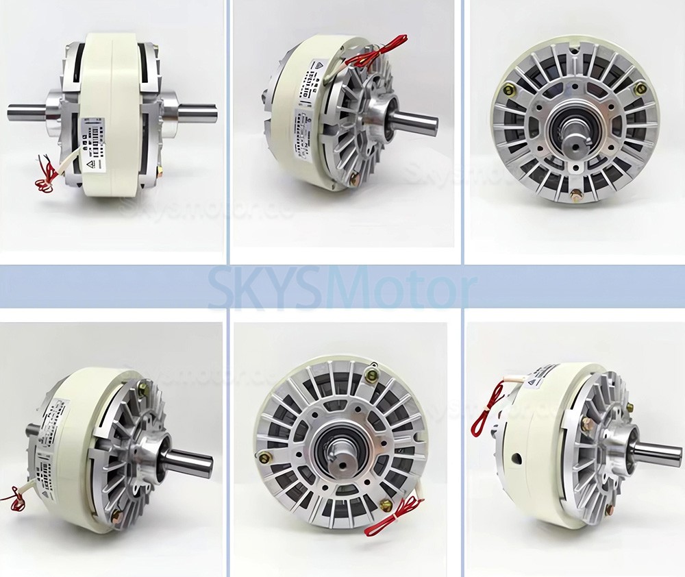 FL-S Serie Doppelwellen Magnetpulverkupplung 6 Nm-50 Nm 24 VDC