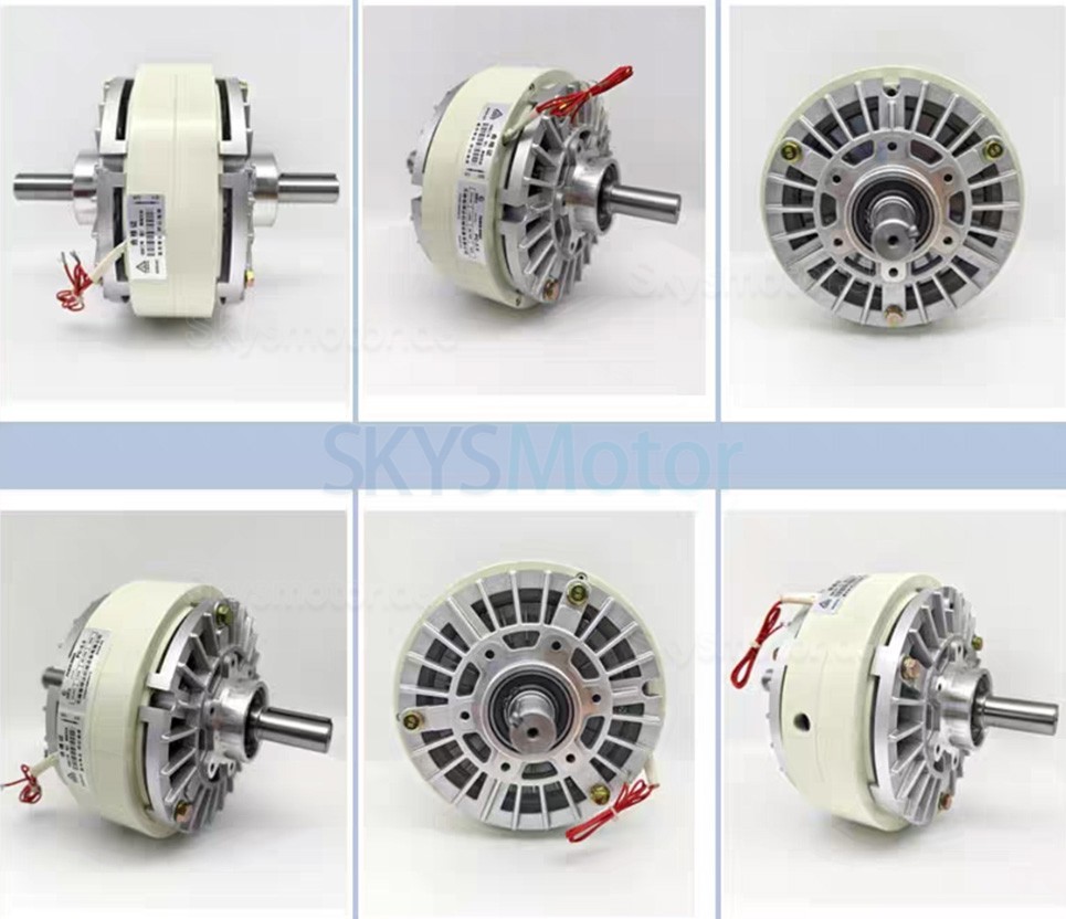 FL-S-C Serie Doppelwellen Magnetpulverkupplung 6Nm-50Nm 24VDC CNC-Magnetpulverkupplung
