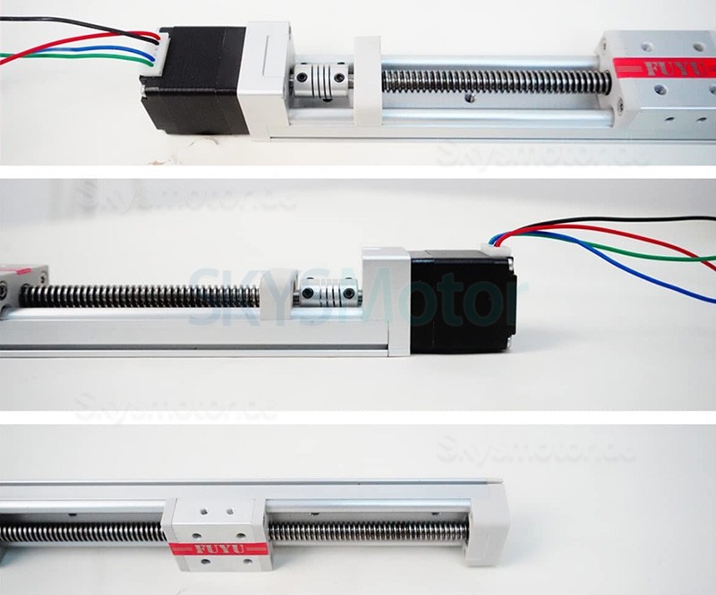 Linearführungsschiene, Kugelgewindespindel Aktuator FSK30J 50–500 mm mit Nema 14 Schrittmotor