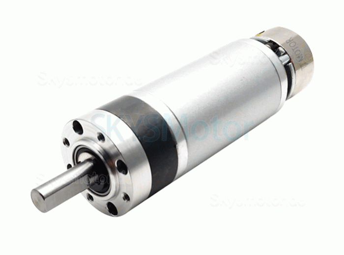 2 Stück Φ42mm 24V DC Planetengetriebemotor GMP42-4278 Wellendurchmesser 9mm mit Bremse + Planetengetriebe