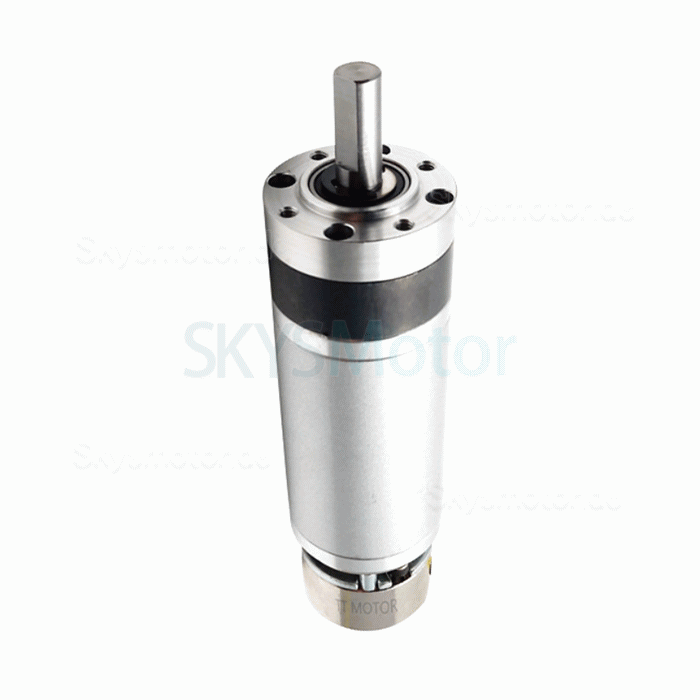 2 Stück Φ42mm 24V DC Planetengetriebemotor GMP42-4278 Wellendurchmesser 9mm mit Bremse + Planetengetriebe