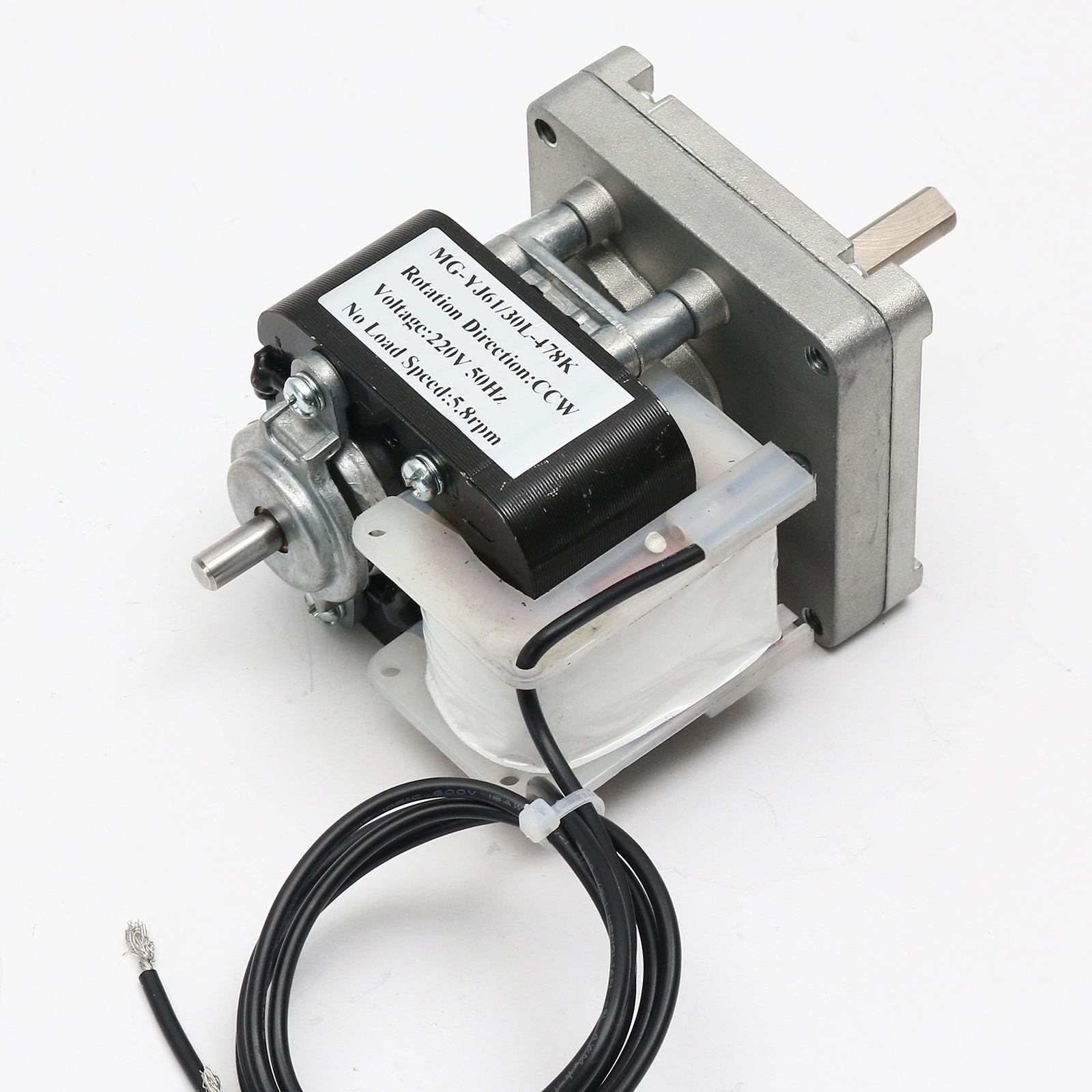 Spaltpol Getriebemotor MG-YJ61, einphasig, AC 110/220V, &Uuml;bersetzung 13:1 - 718:1 Stirnradgetriebe
