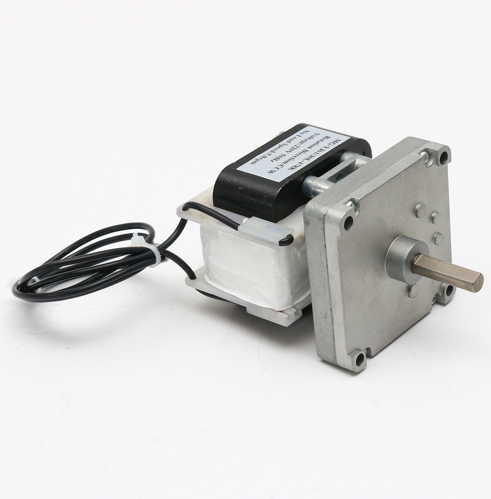 Spaltpol Getriebemotor MG-YJ61, einphasig, AC 110/220V, &Uuml;bersetzung 13:1 - 718:1 Stirnradgetriebe