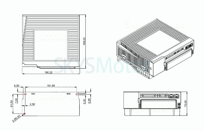 1,5KW AC Servomotor Kit 130JASM515220K-17B-SC+JASD20002-20B 7,16N.m 220V 2000U/min 7,2A mit Servoantrieb + Bremse