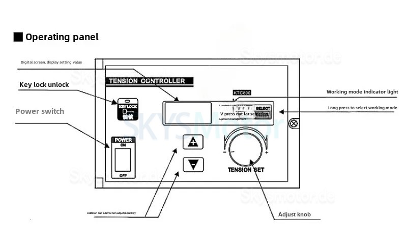Manueller Magnetpulver Spannungsregler KTC800A 0-24V 4A für Magnetpulverbremse/Magnetpulverkupplung Manueller Magnetpulver Spannungsregler KTC800A 0-24V 4A für Magnetpulverbremse/Magnetpulverkupplung