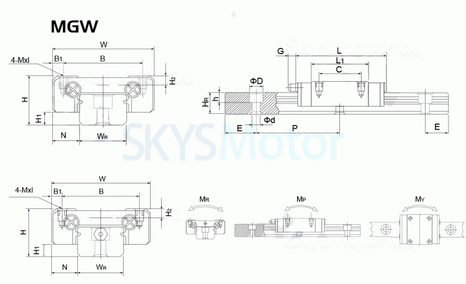 HIWIN Linearschienenblöcke / Linearführung schlitten MGN7 MGN9 MGN12 MGW15 MGN/MGW HIWIN Linearschienenblöcke / Linearführung schlitten MGN7 MGN9 MGN12 MGW15 MGN/MGW