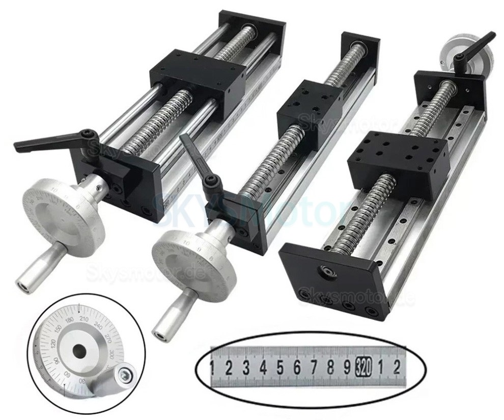 Manueller Lineartisch OSP001605 Linearaktuatoren, CNC-Schlitten mit Handrad