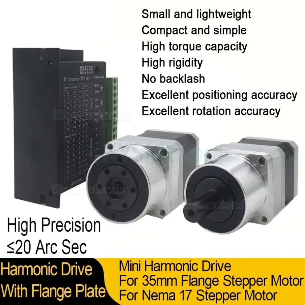 MINIS/MINIF Serie Wellgetriebe Schrittmotor mit 30:1/50:1/100:1 Wellgetriebe 