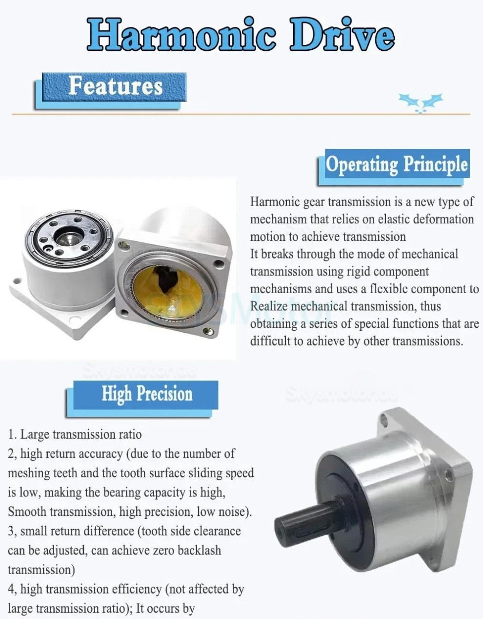 MINIS/MINIF Serie Wellgetriebe Schrittmotor mit 30:1/50:1/100:1 Wellgetriebe 