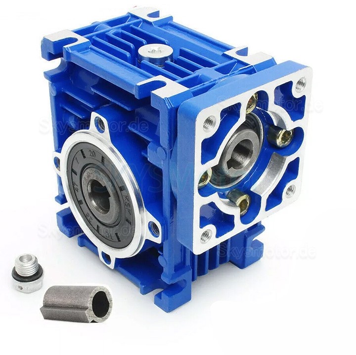 NMRV030 Schneckengetriebe Untersetzung 10:1 15:1 20:1 25:1 30:1 40:1 für Nema23 Schrittmotor / Servomotor