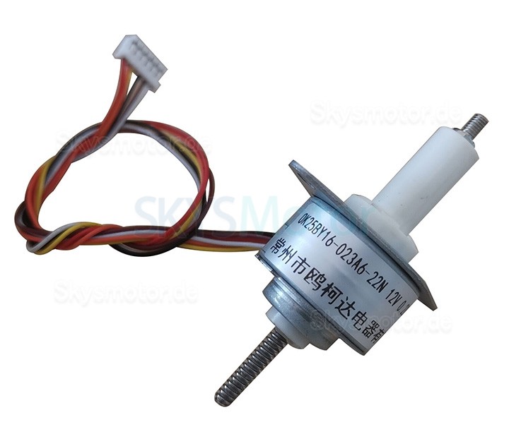 Oukeda Permanentmagnet Linearer Schrittmotor OK25BY16-023A6-22N 15Grad 0,23A 4 Phasen