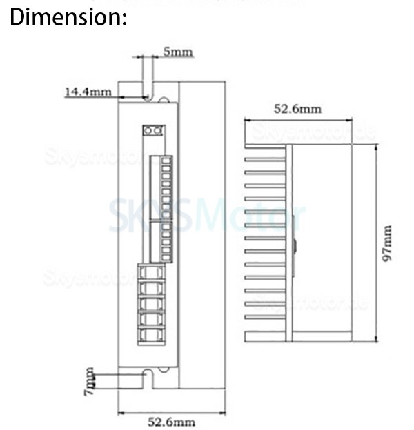 OK3BL30ZR 24-48V 800W BLDC Motorsteuerung, BLDC Motor Controller DC18-50V 30A Unterstützt RS-485-Kommunikation