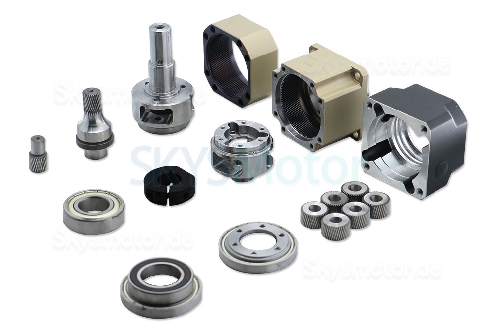 PGH090 Serie Schrägverzahntes Planetengetriebe, Eingangswelle 19mm für Nema 34 Schrittmotor / 80-90mm Servomotor