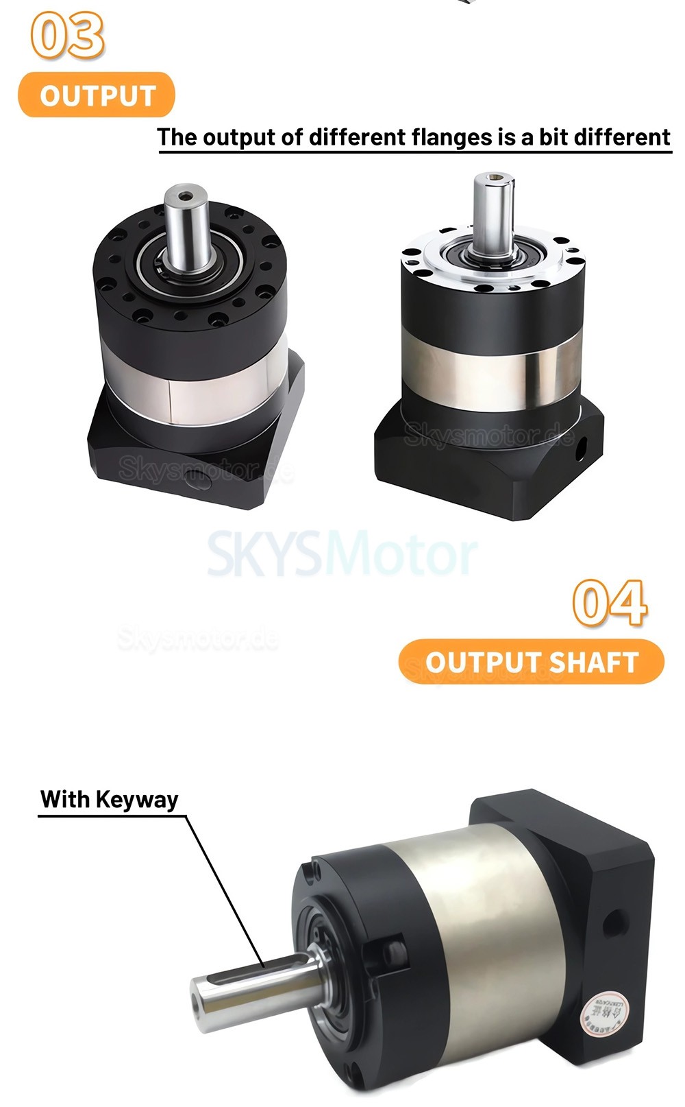 PLE060-Serie Nema 23 Planetengetriebe, untersetzung 3:1 - 100:1 f&uuml;r NEMA23 Schrittmotor / 200W 400W 60mm AC-Servomotor