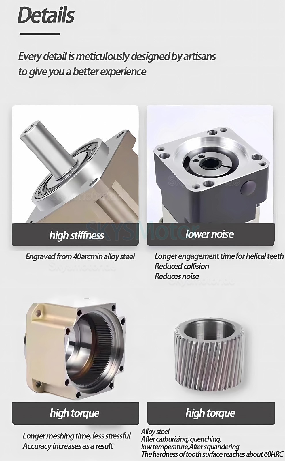 PLG042 schr&auml;gverzahntes planetengetriebe untersetzung 4:1 - 100:1, f&uuml;r NEMA 17 Schrittmotoren / 40-mm-Servomotoren