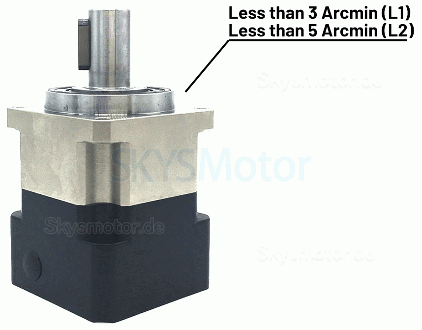 PLG060 Serie Schrägverzahntes Planetengetriebe, Eingangswelle 6,35/8/11/14 mm für Nema23 Schrittmotor/Nema 24 Schrittmotor