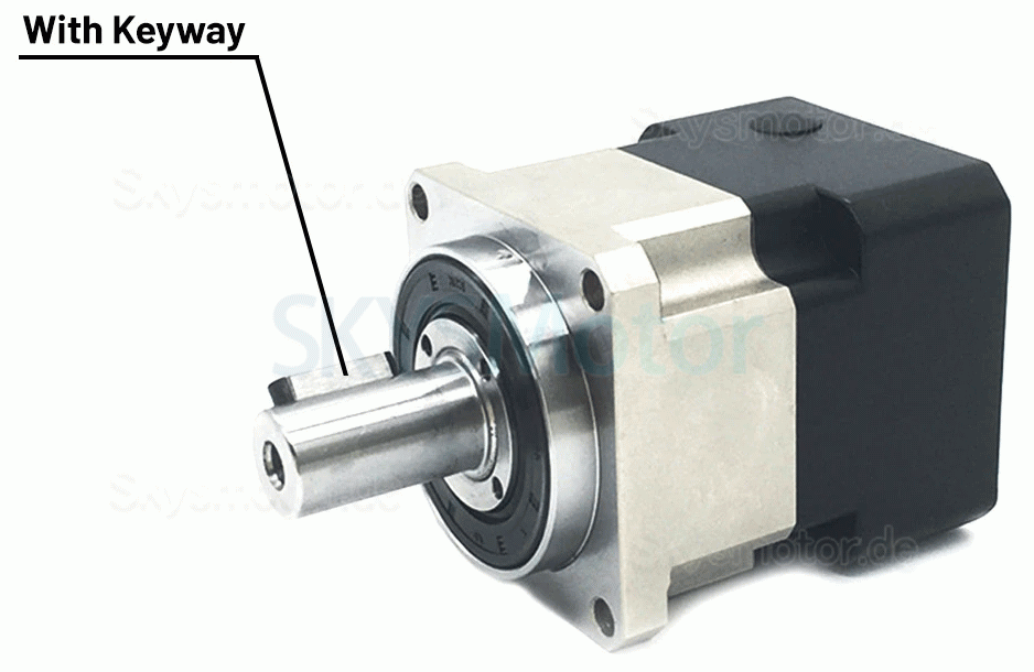 PLG060 Serie Schrägverzahntes Planetengetriebe, Eingangswelle 6,35/8/11/14 mm für Nema23 Schrittmotor/Nema 24 Schrittmotor