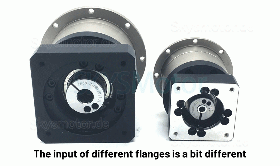 PLX120 Serie Schrägverzahntes Planetengetriebe, Flanschplattenausgabe für Nema 42 Schrittmotor und 110 mm/130 mm Servomotor