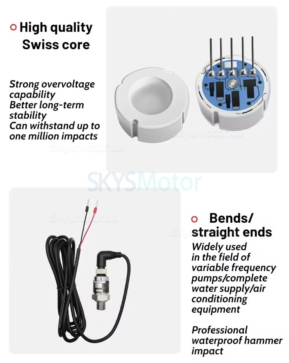 PT506 24V IP68 G1/4 Drucksensor, Drucktransmitter-Anschluss f&uuml;r Wasser, Gas und Hydraulik