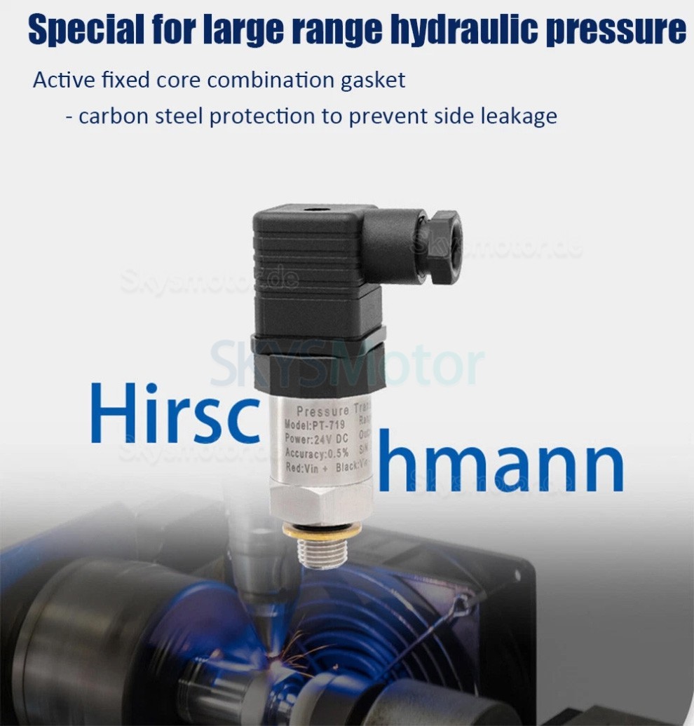 Industrieller Hydraulik Drucksensor PT-719 Drucktransmitter 0-10V 4-20mA IP65 Industrieller Hydraulik Drucksensor PT-719 Drucktransmitter 0-10V 4-20mA IP65