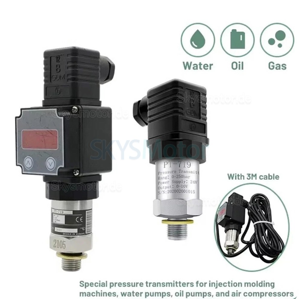 Industrieller Hydraulik Drucksensor PT-719 Drucktransmitter 0-10V 4-20mA IP65 Industrieller Hydraulik Drucksensor PT-719 Drucktransmitter 0-10V 4-20mA IP65