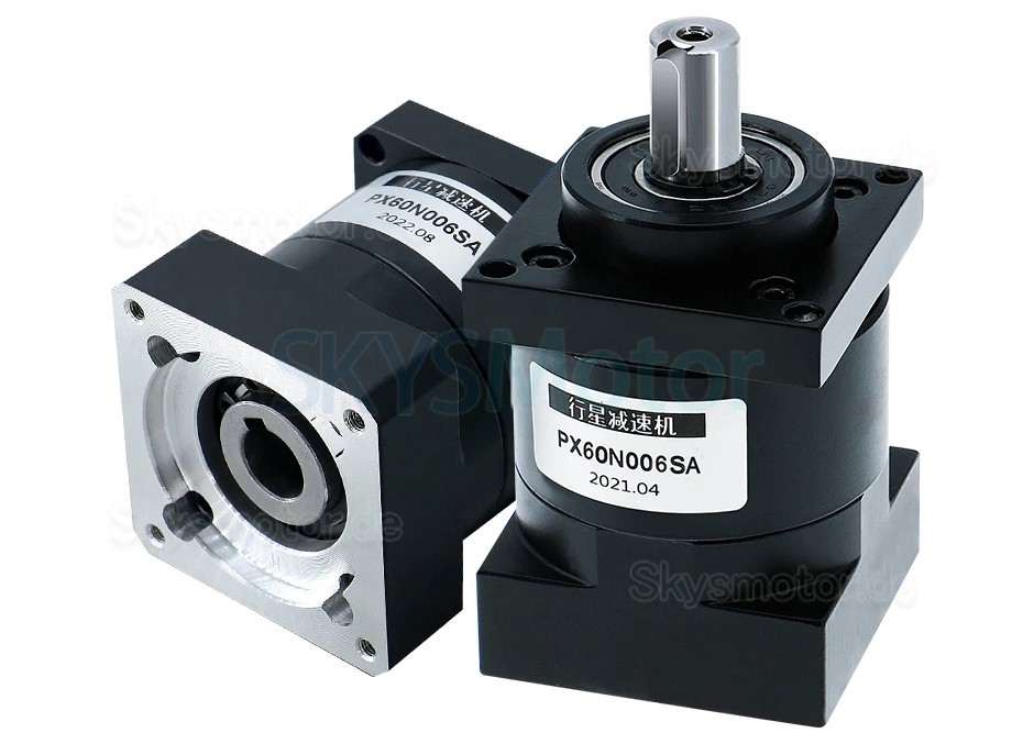 PX60 Serie Nema 24 Planetengetriebe Eingangswelle 14 mm, Ausgangswelle 14 mm
