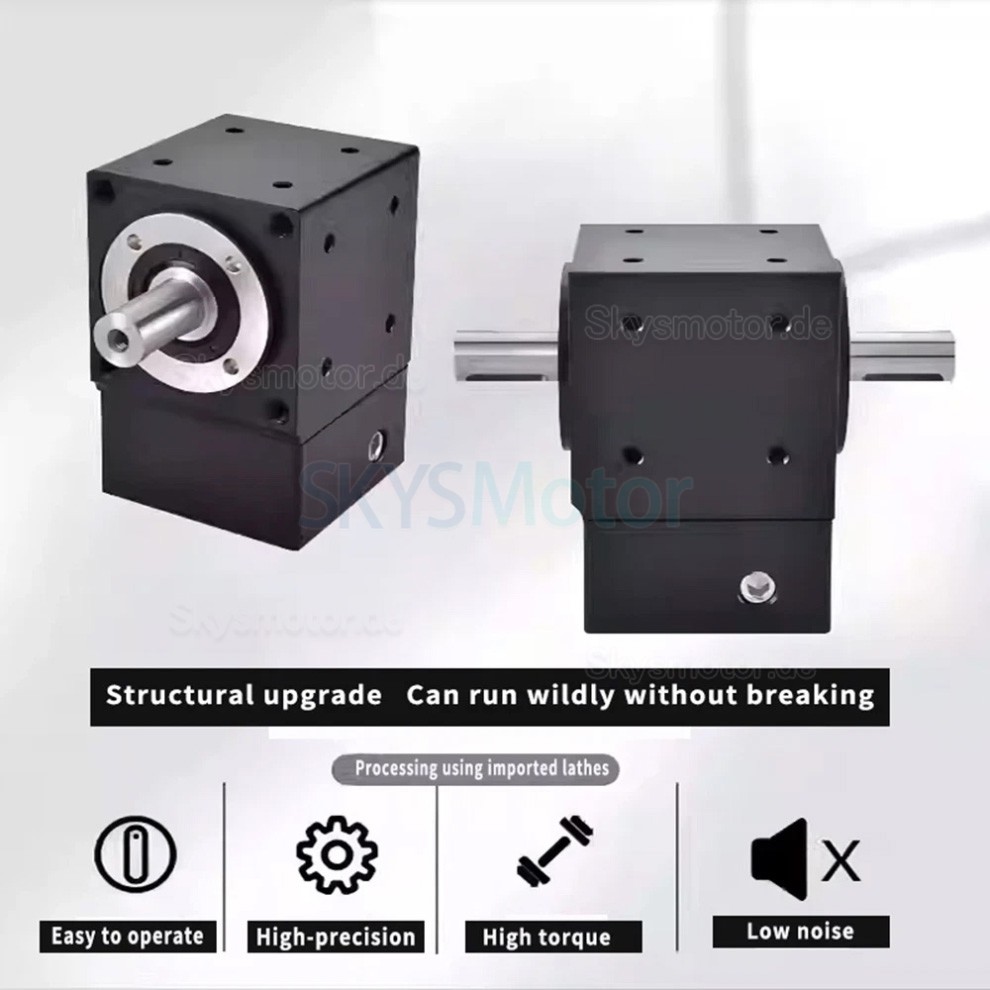 Nema 34 winkelgetriebe 90 grad, Übersetzung 2:1/3:1/5:1 für NEMA 34 Schrittmotor/80-mm-Servomotor Nema 34 winkelgetriebe 90 grad, Übersetzung 2:1/3:1/5:1 für NEMA 34 Schrittmotor/80-mm-Servomotor