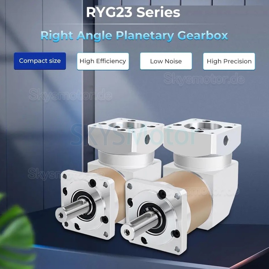 RYG23 Serie Nema 23 Winkelplanetengetriebe, Untersetzung 5:1/10:1/20:1/50:1 für Nema 23 Schrittmotor