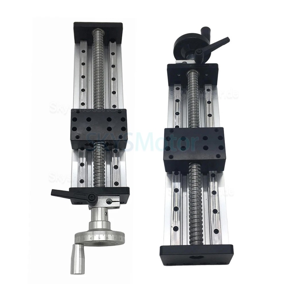 Manueller Lineartisch SXG5080 Manueller Kugelgewindetrieb mit Doppelführung und Handrad Manueller Lineartisch SXG5080 Manueller Kugelgewindetrieb mit Doppelführung und Handrad