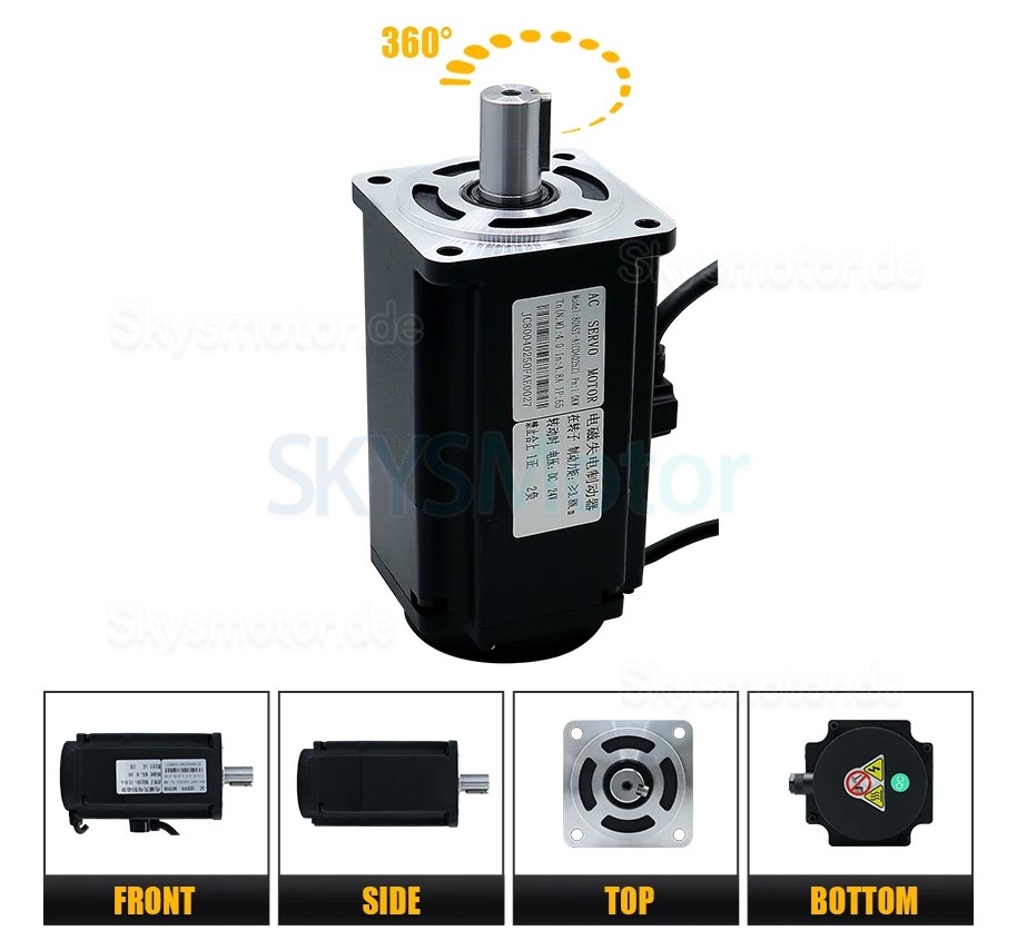 400W/600W/750W/1000W AC Servomotor mit Steuerung Set 110V / 220V 1,27Nm-3,8Nm für CNC- und SPS-Systeme