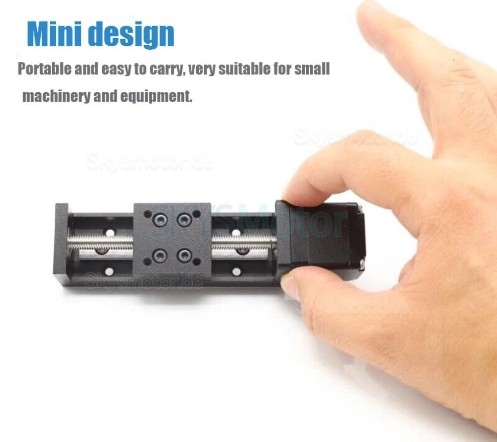 Mini Motorisierter Lineartisch OSP001602 CNC Schlitten mit Neme 11 Schrittmotor & TB6600 Treiberkit