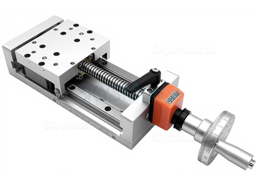 Manuell selbstverriegelnder Schiebetisch OSP001590 Manuelle Linearf&uuml;hrung, Linearaktuatoren, Z-Positioniertisch mit Digitalanzeige