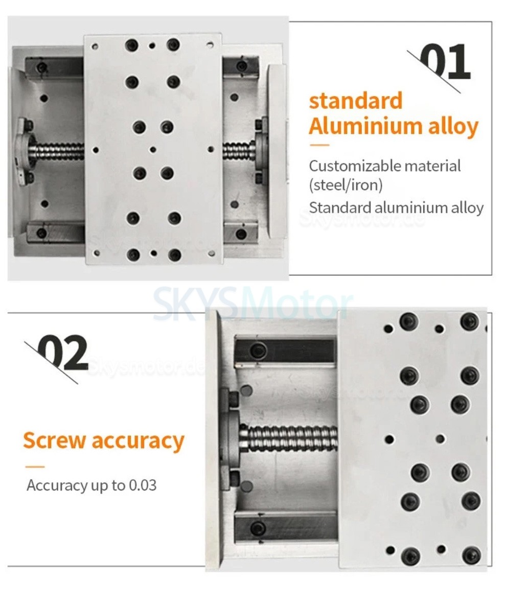 Manuell selbstverriegelnder Schiebetisch OSP001590 Manuelle Linearf&uuml;hrung, Linearaktuatoren, Z-Positioniertisch mit Digitalanzeige