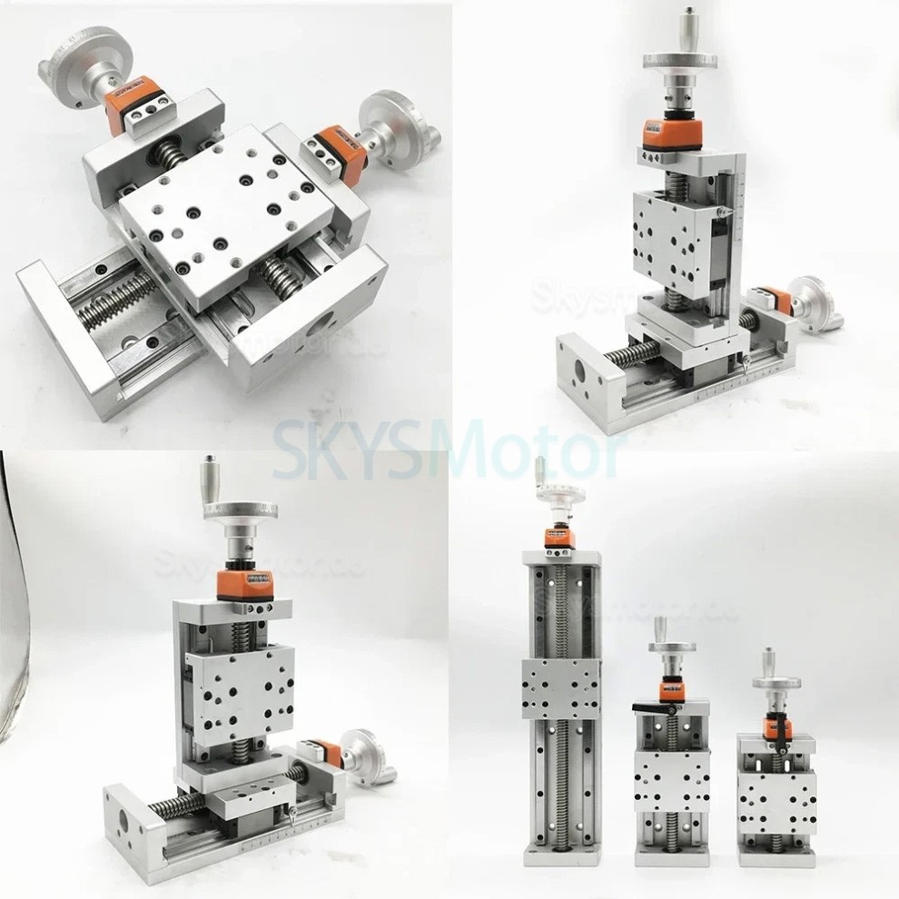 Manuell selbstverriegelnder Schiebetisch OSP001590 Manuelle Linearf&uuml;hrung, Linearaktuatoren, Z-Positioniertisch mit Digitalanzeige