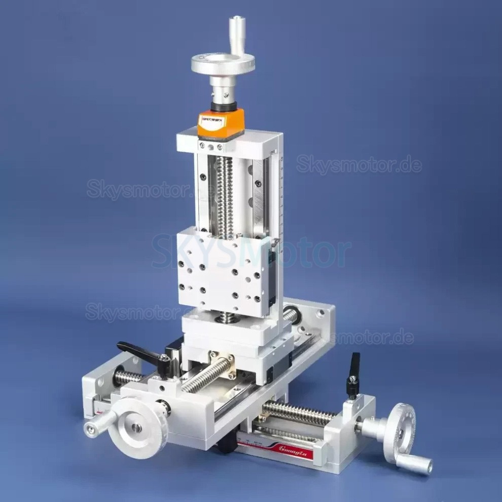 Manuell selbstverriegelnder Schiebetisch OSP001590 Manuelle Linearf&uuml;hrung, Linearaktuatoren, Z-Positioniertisch mit Digitalanzeige