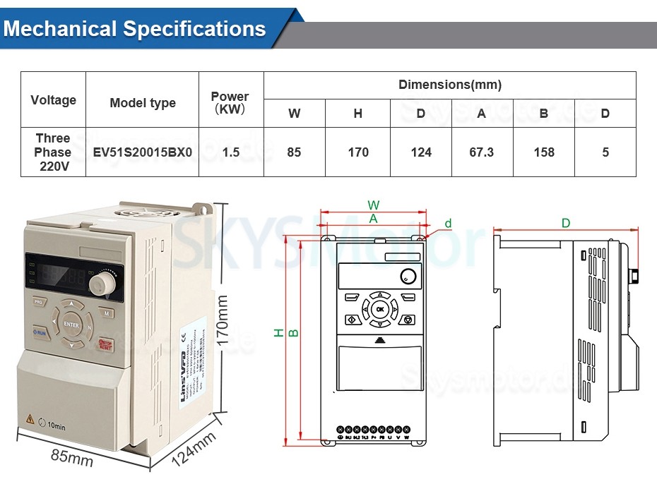 1,5KW Luftgekühlter CNC Motorspindel 400Hz ER11+ 2HP VFD Frequenzumrichter Kit VSK-ASL1.5B