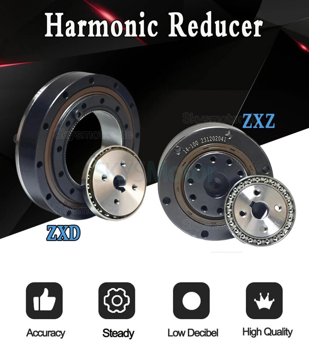 ZXD/ZXZ-Serie wellengetriebe, übersetzungsverhältnis 30:1/50:1/80:1/100:1,20 bogensekunden ZXD/ZXZ-Serie wellengetriebe, übersetzungsverhältnis 30:1/50:1/80:1/100:1,20 bogensekunden